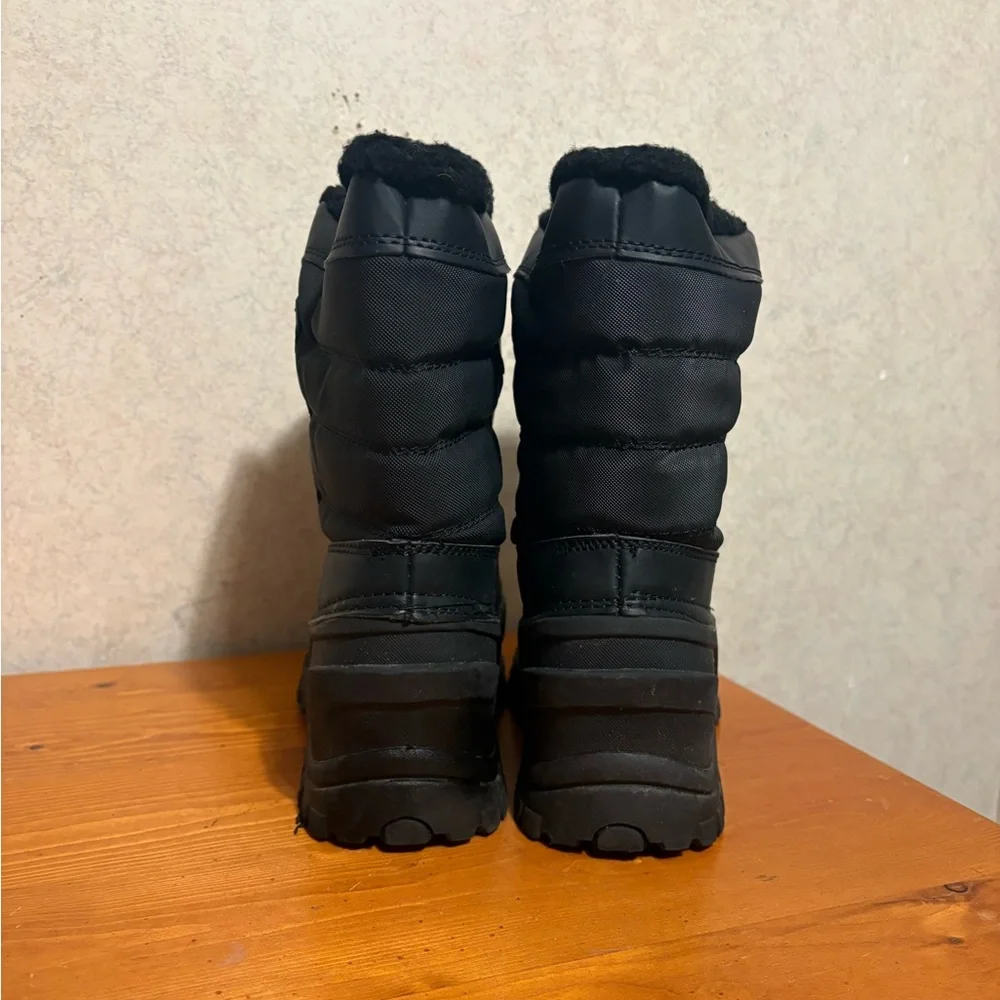 Itasca Black Winter Boots Waterproof Snow Boot with Thinsulate Kids Size 3